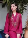 KHADI COTTON CO-RED SET